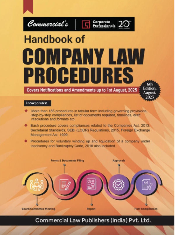Handbook of Company Law Procedures by Corporate Professionals - Edition 2025